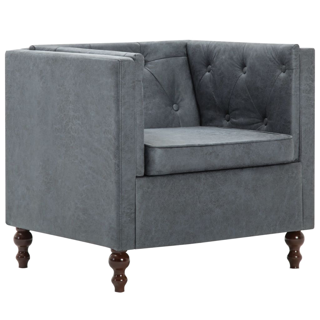 Sessel Grau Stoff - Pazzar.ch