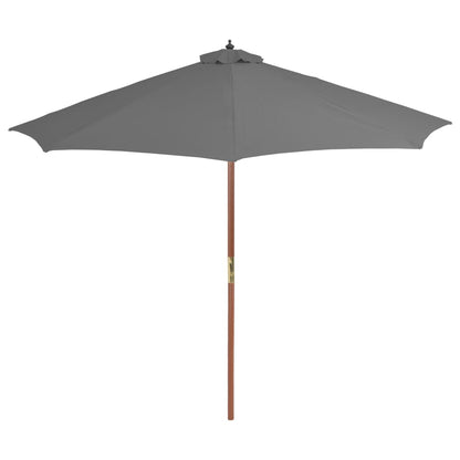 Sonnenschirm mit Holz-Mast 300 cm Anthrazit - Pazzar.ch