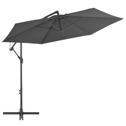 Ampelschirm mit Alu-Mast 300 cm Anthrazit - Pazzar.ch