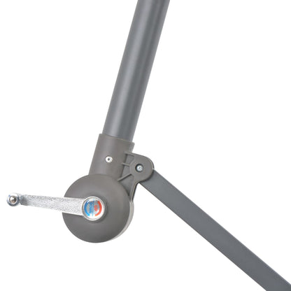 Ampelschirm mit Alu-Mast 300 cm Anthrazit - Pazzar.ch