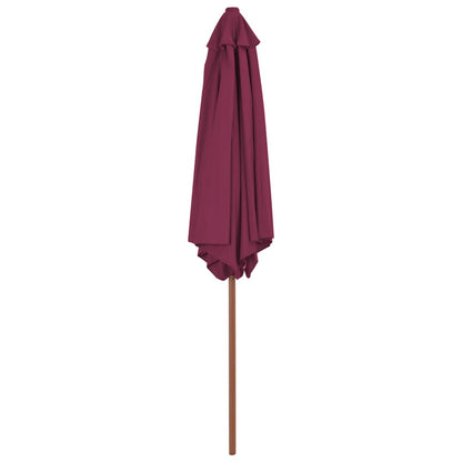 Sonnenschirm mit Holz-Mast 270 cm Bordeauxrot - Pazzar.ch