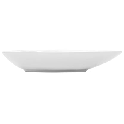 Waschbecken Keramik Dreiecksform Weiß 645 x 455 x 115 mm - Pazzar.ch