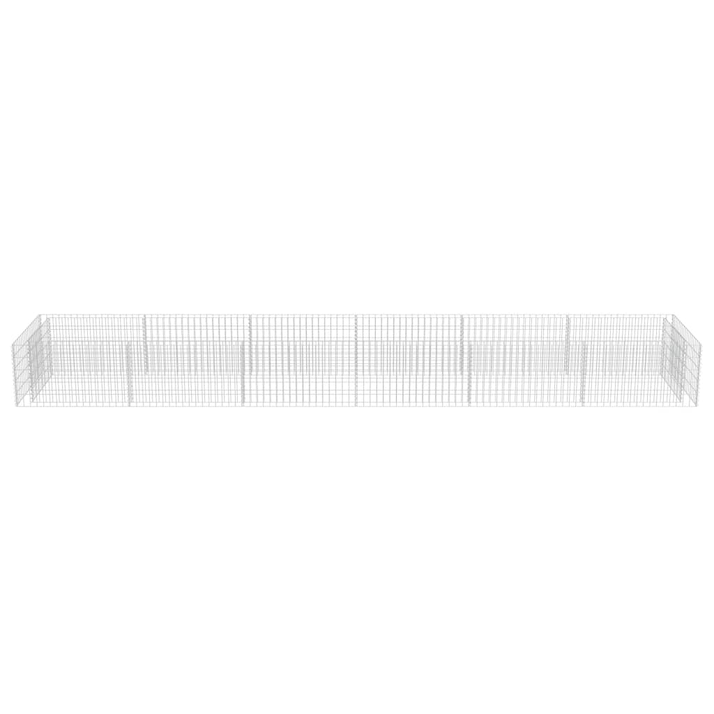 Gabionen-Hochbeet Verzinkter Stahl 540×90×50 cm