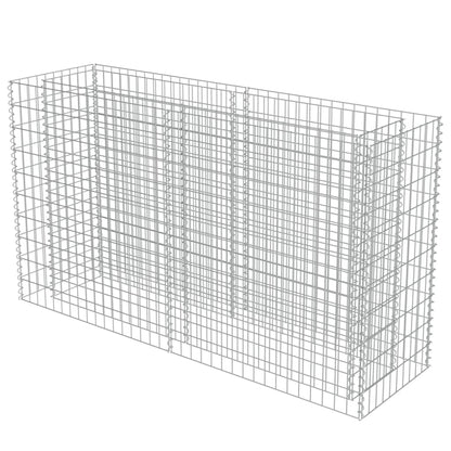 Gabionen-Hochbeet Verzinkter Stahl 180×50×100 cm - Pazzar.ch