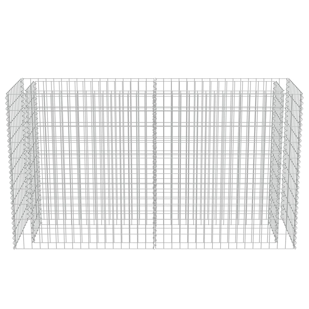Gabionen-Hochbeet Verzinkter Stahl 180×50×100 cm