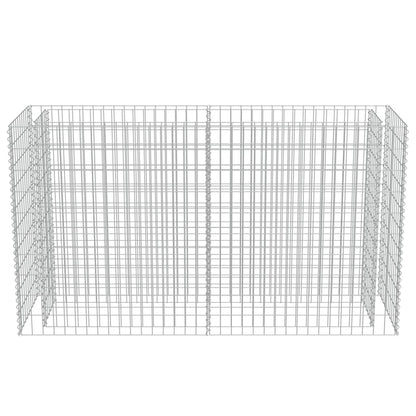 Gabionen-Hochbeet Verzinkter Stahl 180×50×100 cm - Pazzar.ch