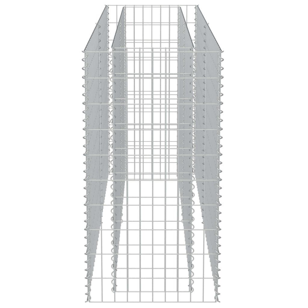 Gabionen-Hochbeet Verzinkter Stahl 180×50×100 cm