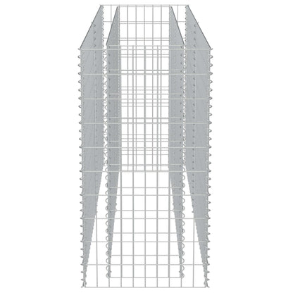 Gabionen-Hochbeet Verzinkter Stahl 180×50×100 cm - Pazzar.ch