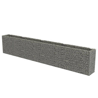 Gabionen-Hochbeet Verzinkter Stahl 540×50×100 cm - Pazzar.ch