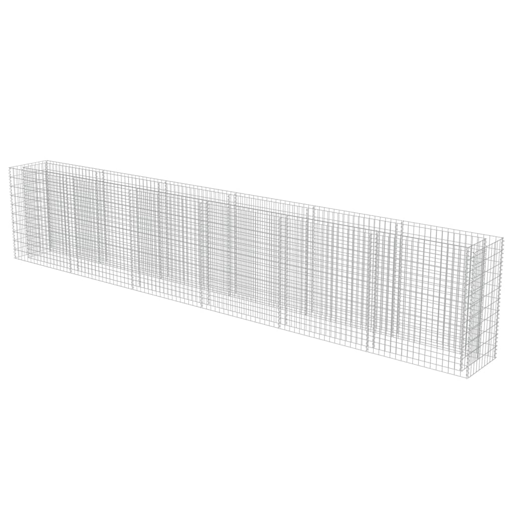Gabionen-Hochbeet Verzinkter Stahl 540×50×100 cm - Pazzar.ch