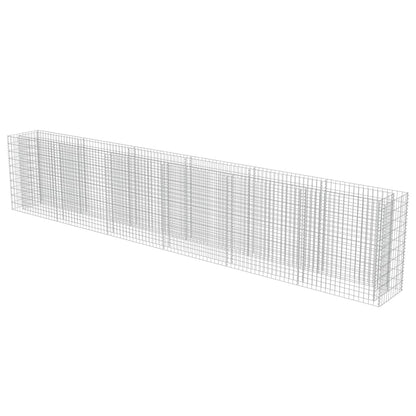 Gabionen-Hochbeet Verzinkter Stahl 540×50×100 cm - Pazzar.ch