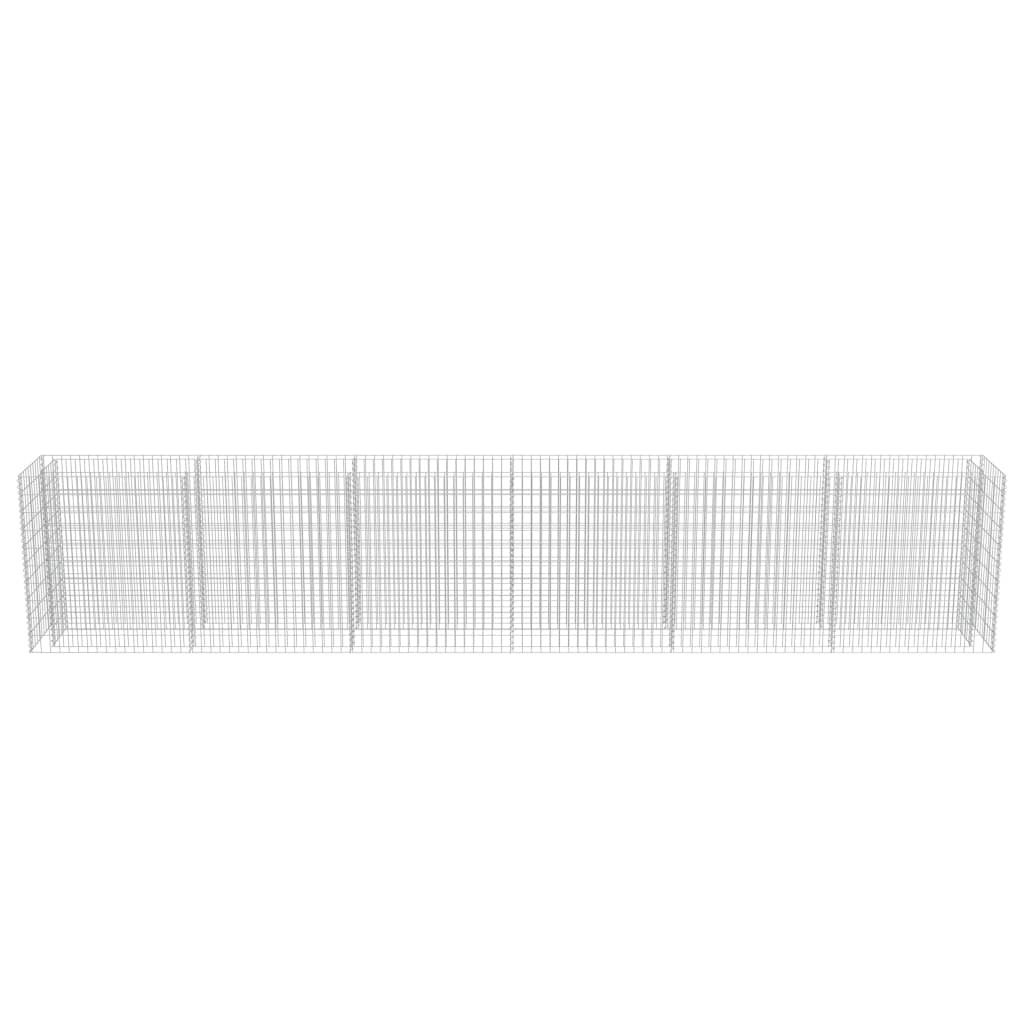 Gabionen-Hochbeet Verzinkter Stahl 540×50×100 cm
