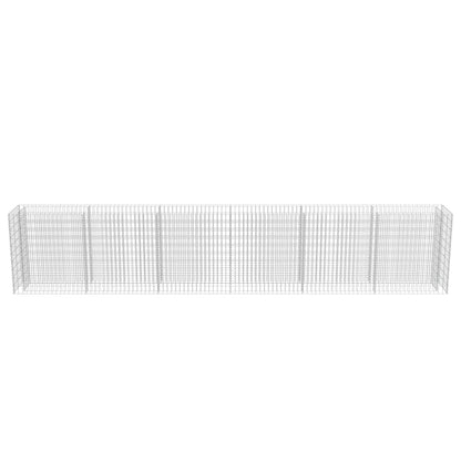 Gabionen-Hochbeet Verzinkter Stahl 540×50×100 cm - Pazzar.ch