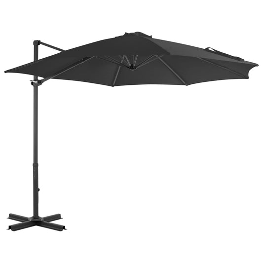 Ampelschirm mit Aluminium-Mast Anthrazit 300 cm - Pazzar.ch