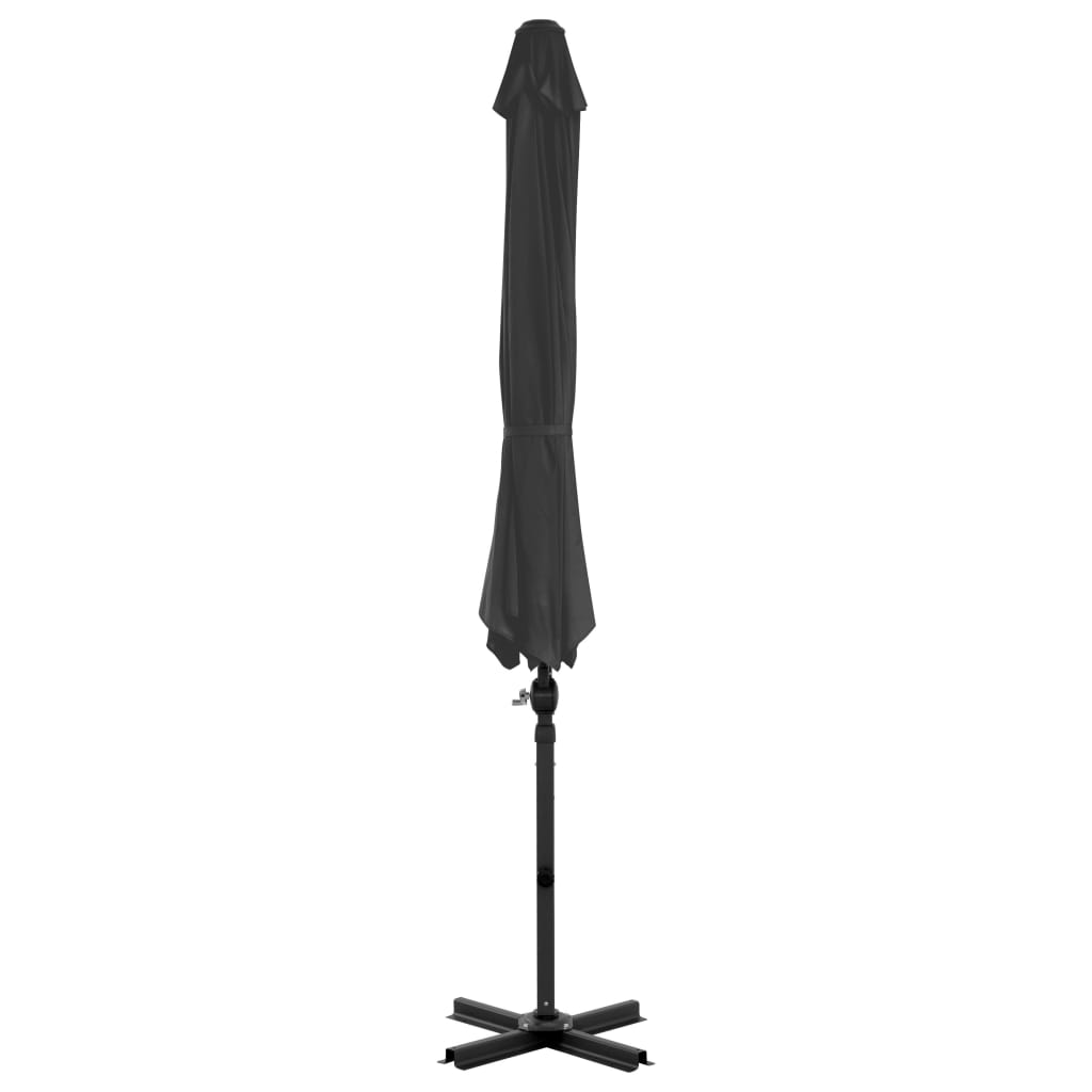 Ampelschirm mit Aluminium-Mast Anthrazit 300 cm - Pazzar.ch