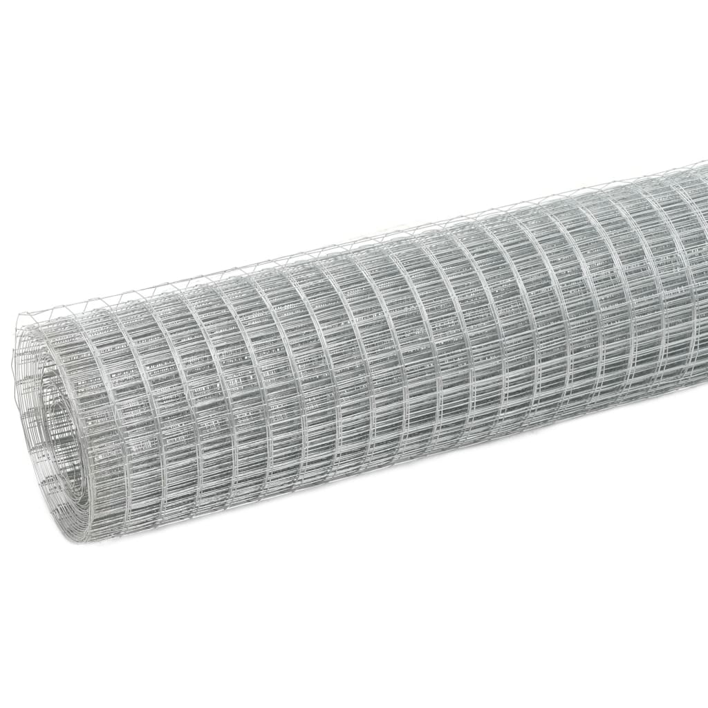 Drahtzaun Verzinkter Stahl 25x0,5 m Silbern - Pazzar.ch