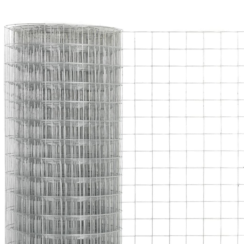 Drahtzaun Verzinkter Stahl 25x0,5 m Silbern - Pazzar.ch
