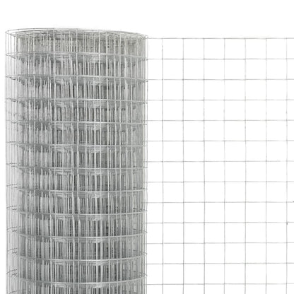 Drahtzaun Verzinkter Stahl 25x0,5 m Silbern - Pazzar.ch