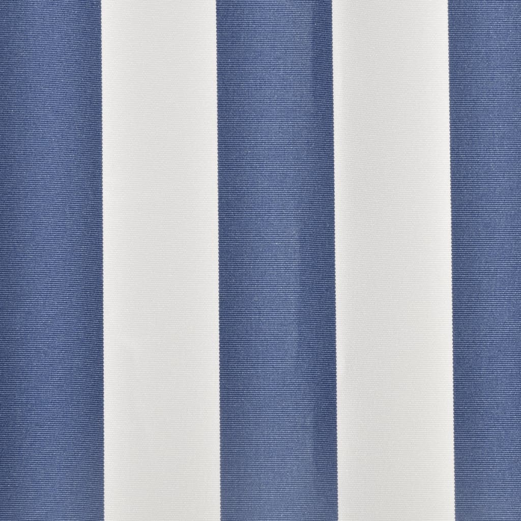 Markisenbespannung Canvas Blau & Weiß 450x300 cm - Pazzar.ch