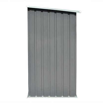 Brennholzlager Verzinkter Stahl 163 x 83 x 154 cm Grau - Pazzar.ch