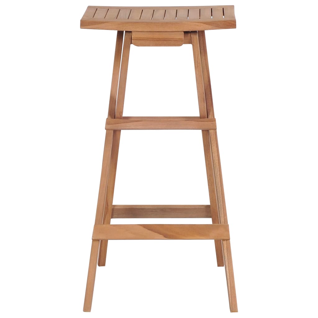 Klappbare Barhocker 4 Stk. Massivholz Teak - Pazzar.ch