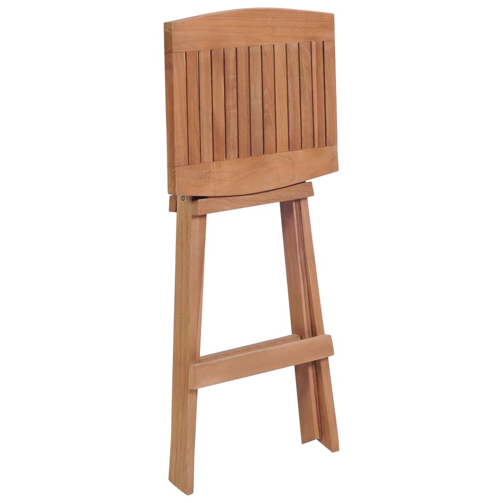 Klappbare Barhocker 4 Stk. Massivholz Teak - Pazzar.ch