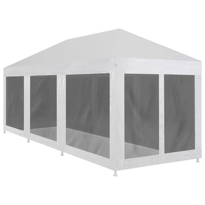 Partyzelt mit 8 Mesh-Seitenwänden 9 x 3 m - Pazzar.ch