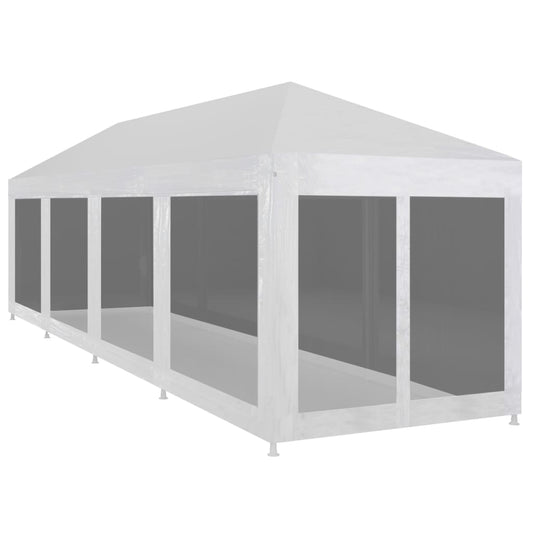Partyzelt mit 10 Mesh-Seitenwänden 12 x 3 m - Pazzar.ch