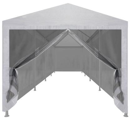 Partyzelt mit 10 Mesh-Seitenwänden 12 x 3 m - Pazzar.ch