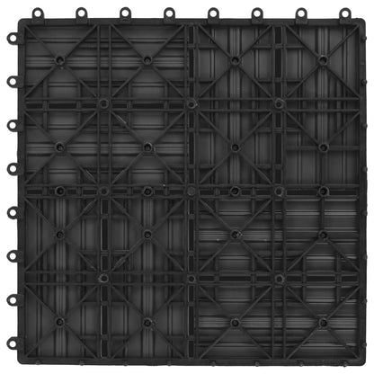 Terrassenfliesen 11 Stück WPC 30 x 30 cm 1 qm Grau - Pazzar.ch