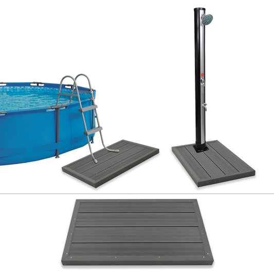 Bodenelement für Solardusche Poolleiter WPC - Pazzar.ch