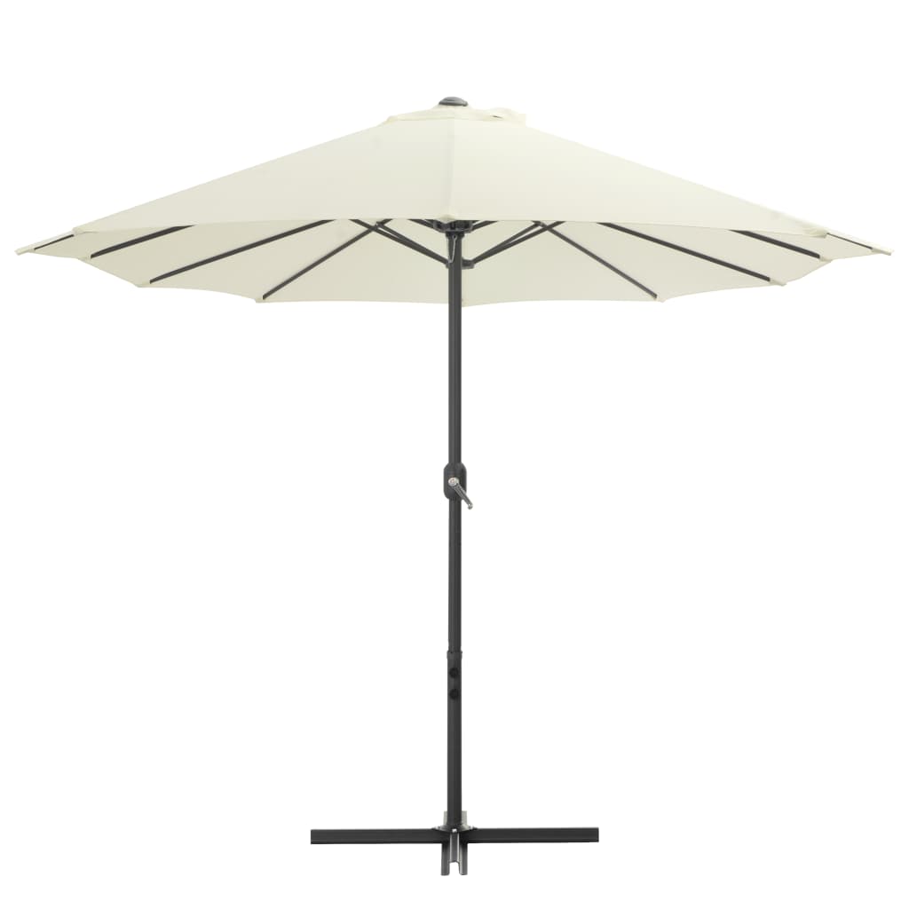 Sonnenschirm mit Aluminium-Mast 460 x 270 cm Sand - Pazzar.ch