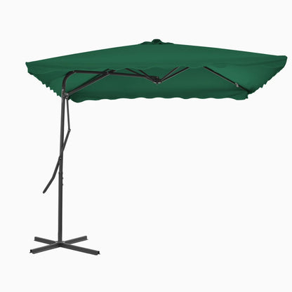 Sonnenschirm mit Stahl-Mast 250×250 cm Grün - Pazzar.ch