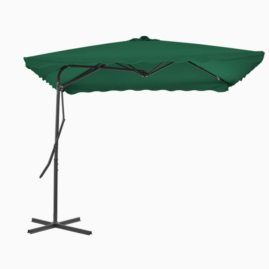 Sonnenschirm mit Stahl-Mast 250×250 cm Grün - Pazzar.ch