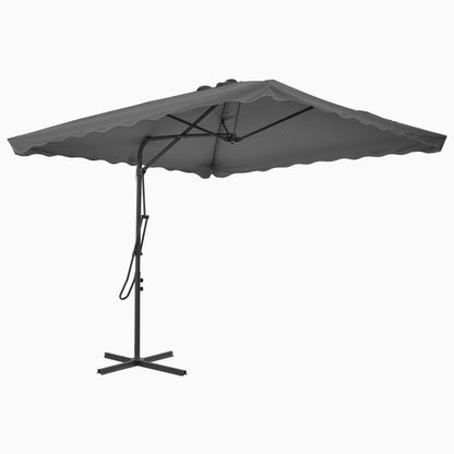 Sonnenschirm mit Stahl-Mast 250×250 cm Anthrazit - Pazzar.ch
