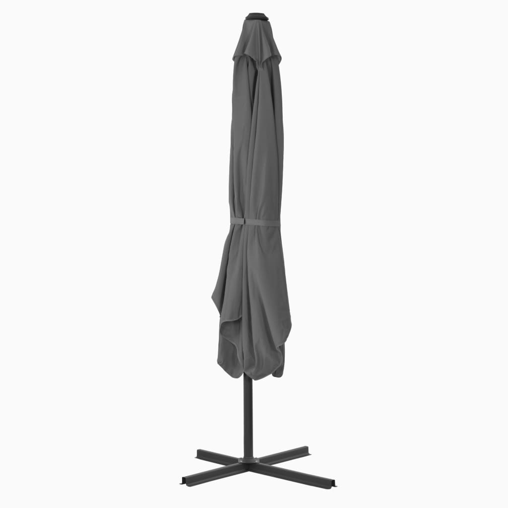 Sonnenschirm mit Stahl-Mast 250×250 cm Anthrazit - Pazzar.ch