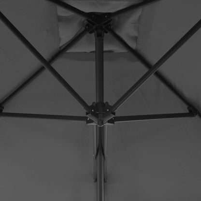 Sonnenschirm mit Stahl-Mast 250×250 cm Anthrazit - Pazzar.ch