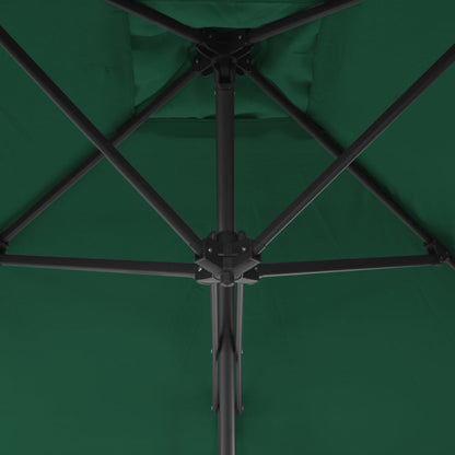 Sonnenschirm mit Stahl-Mast 300 cm Grün - Pazzar.ch