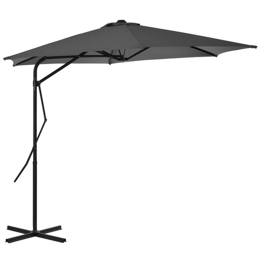 Sonnenschirm mit Stahlmast 300 cm Anthrazit - Pazzar.ch