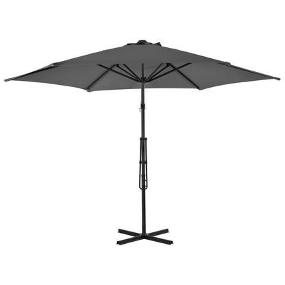 Sonnenschirm mit Stahlmast 300 cm Anthrazit - Pazzar.ch