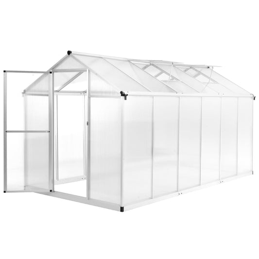 Gewächshaus Aluminium 362x190x195 cm 13,41 m³ - Pazzar.ch