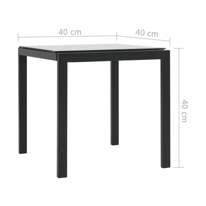 Sonnenliegen 2 Stk. mit Tisch Poly Rattan und Textilene Schwarz - Pazzar.ch