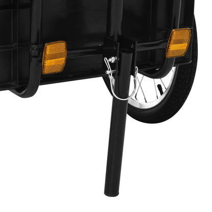 Fahrradanhänger und Handwagen 155x60x83 cm Stahl Schwarz - Pazzar.ch