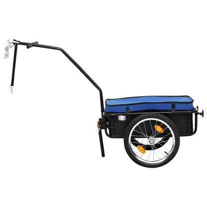 Fahrradanhänger und Handwagen 155x60x83 cm Stahl Blau - Pazzar.ch