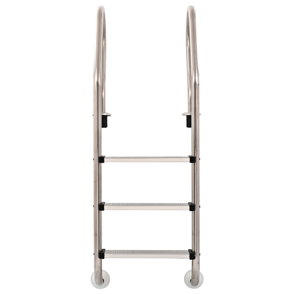 Pool-Leiter 3 Stufen 120 cm Edelstahl 304 - Pazzar.ch