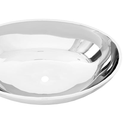 Waschbecken 40 x 33 x 13,5 cm Keramik Silber - Pazzar.ch