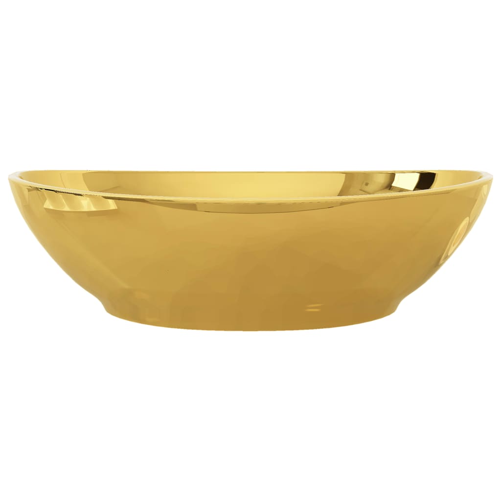 Waschbecken 40 x 33 x 13,5 cm Keramik Golden - Pazzar.ch