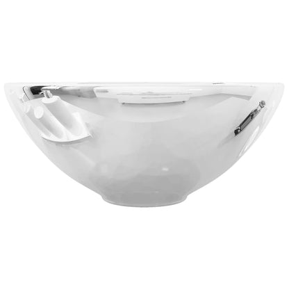 Waschbecken 32,5 x 14 cm Keramik Silbern - Pazzar.ch