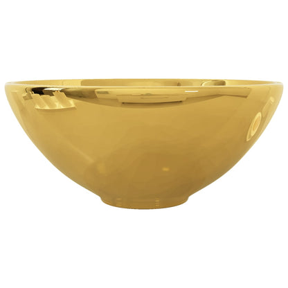 Waschbecken 32,5 x 14 cm Keramik Golden - Pazzar.ch