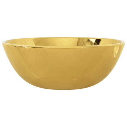 Waschbecken 28 x 10 cm Keramik Golden - Pazzar.ch